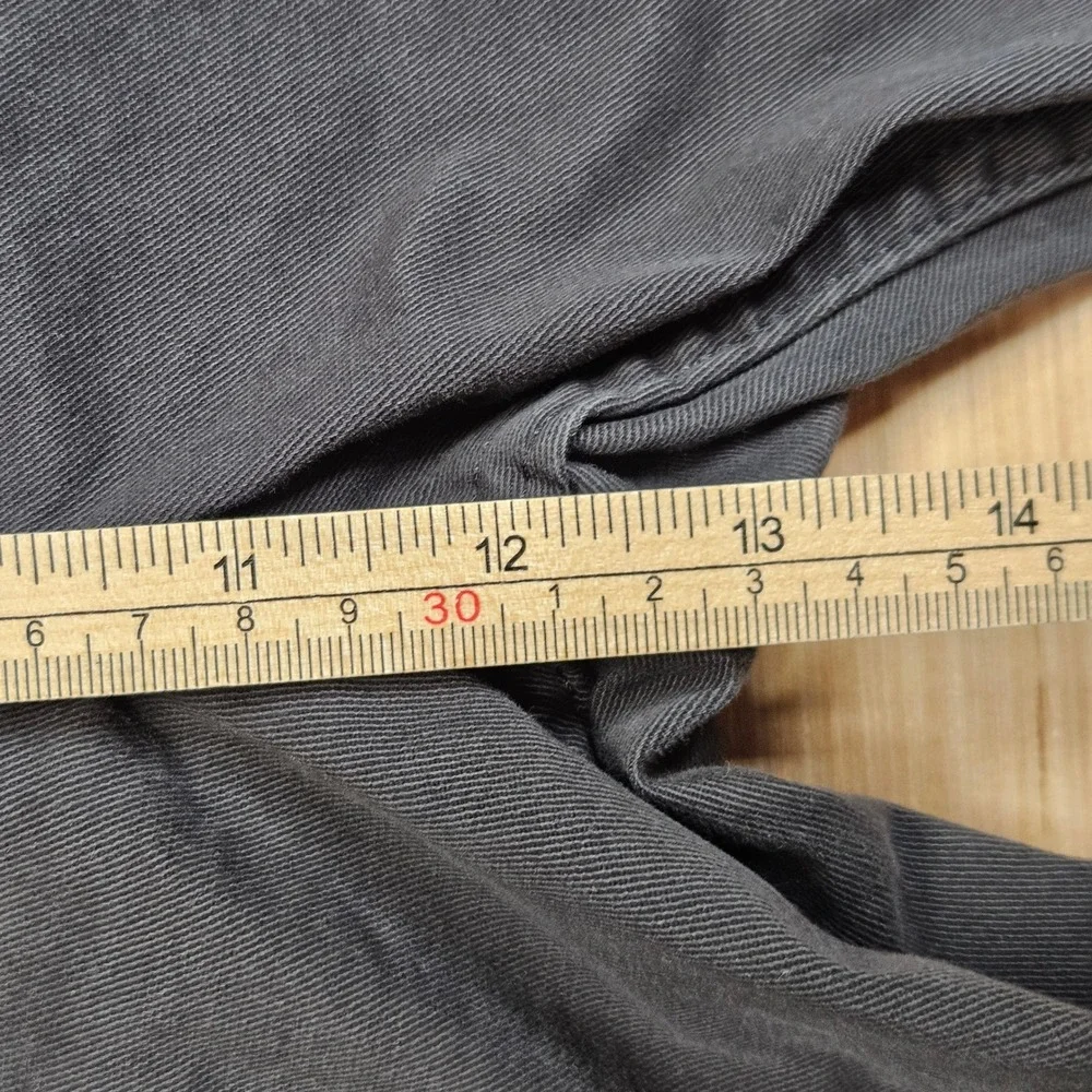 Levi's 514 Straight Fit Pants Mens 40x32 Fits 40x31 Gray Black Stretch Denim